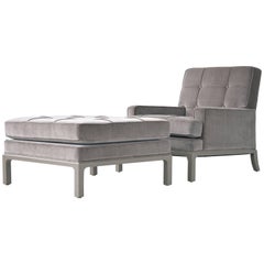 Tommi Parzinger Lounge Chair and Ottoman