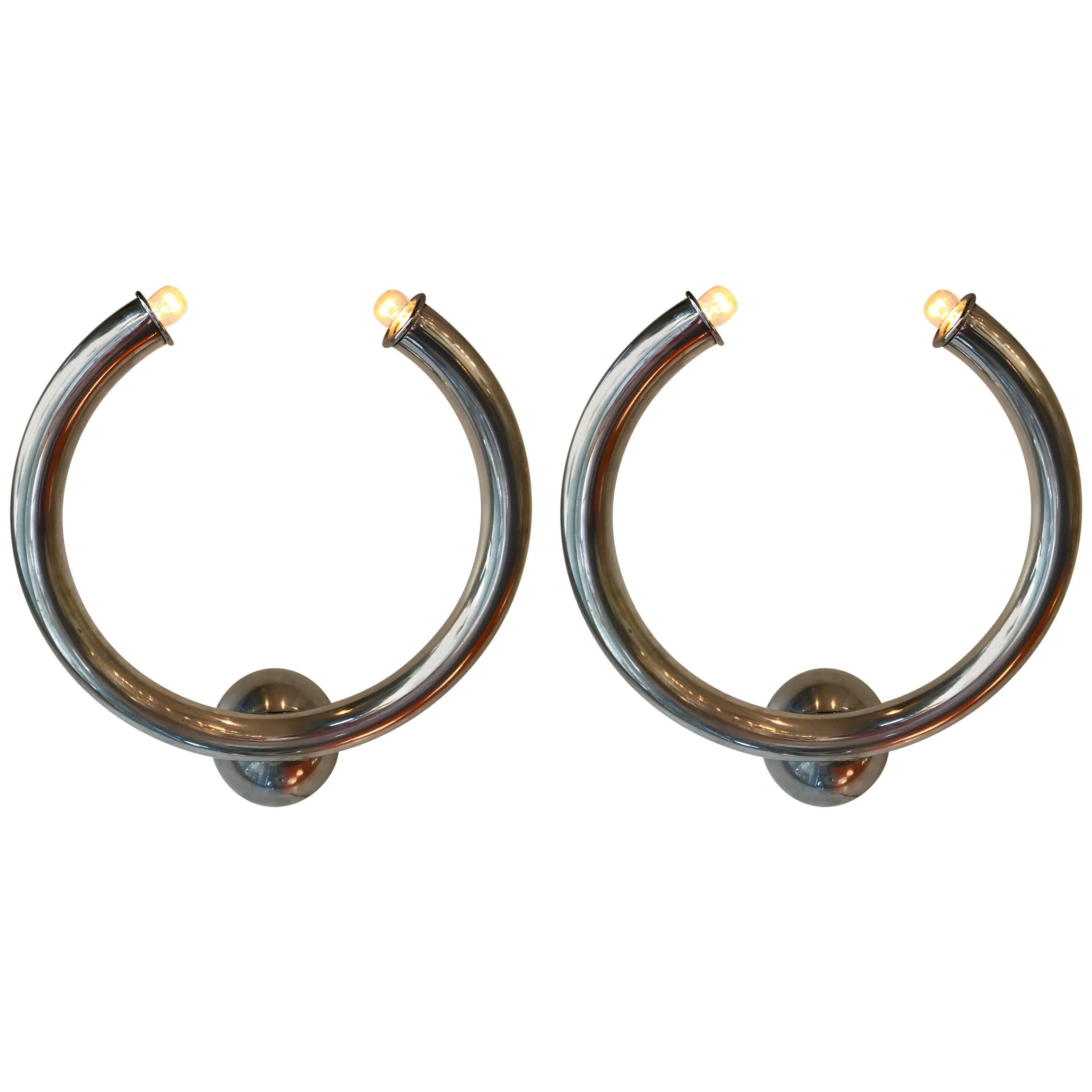 Pair of Sconces by Reggiani, Italy, 1970s