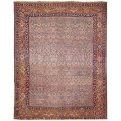 Nice Blue Antique Mahal Rug
