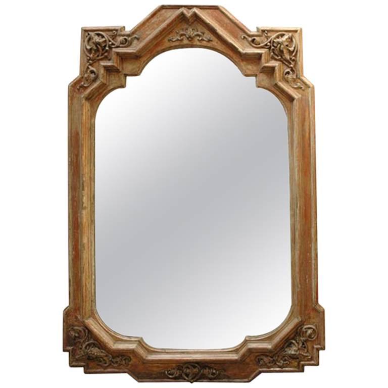 19th Century Tall Italian Neo-Gothic Mirror
