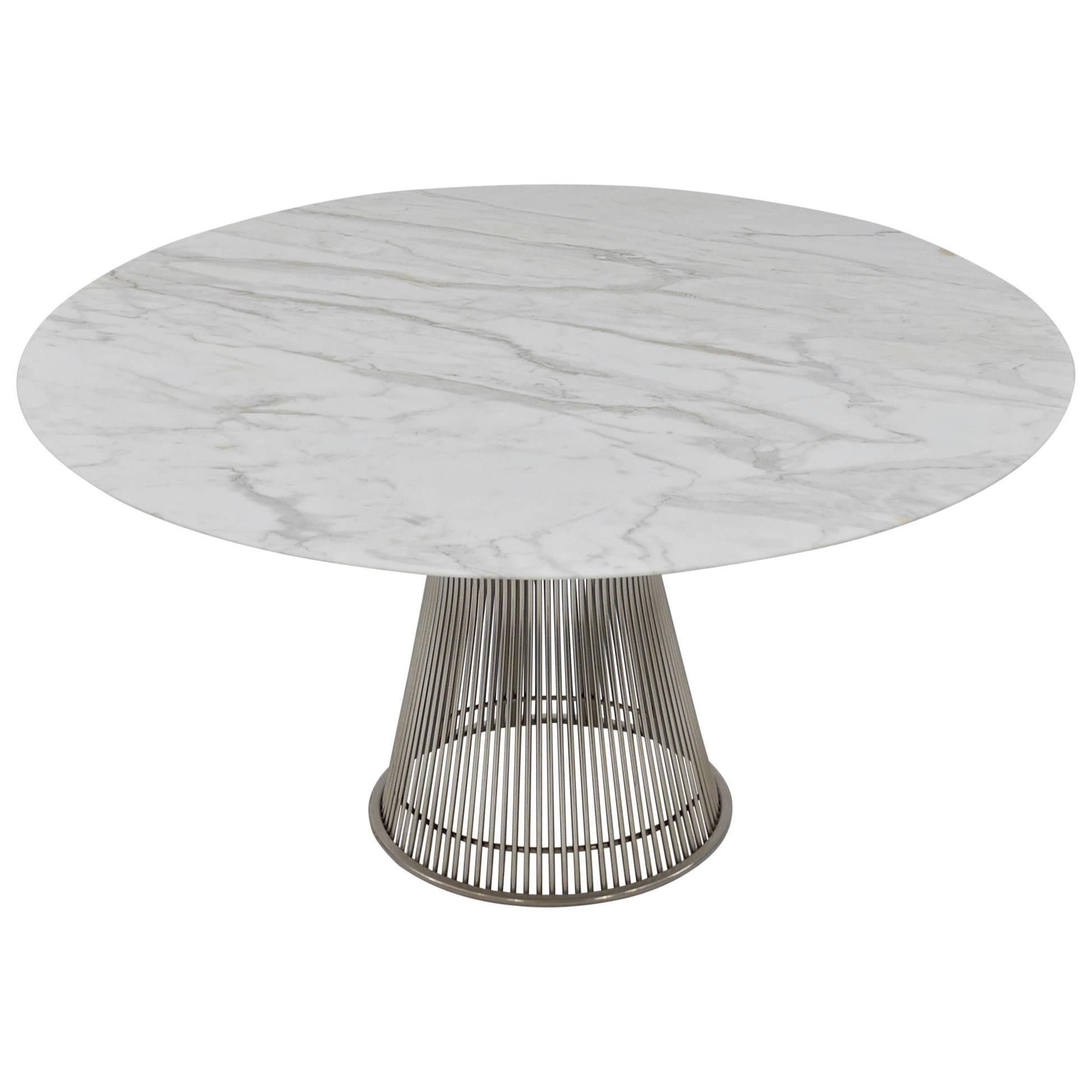  Marble Dining Table by Warren Platner for Knoll For Sale