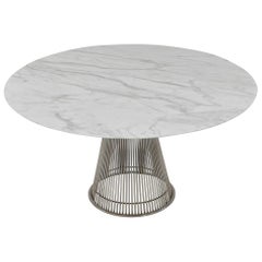  Table de salle à manger en marbre de Warren Platner pour Knoll