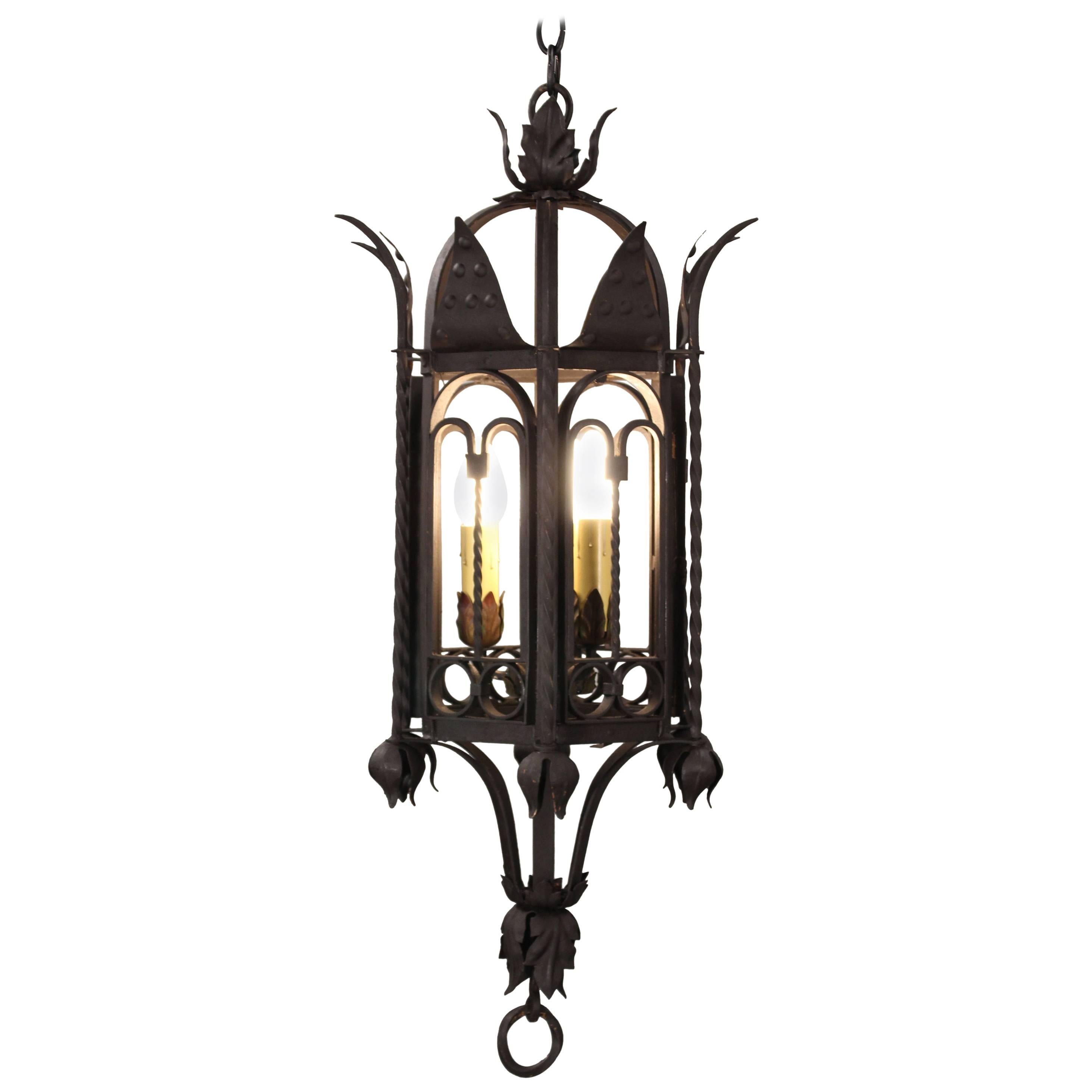 Classic 1920s Large-Scale Spanish Revival Chandelier