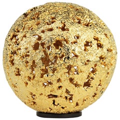 Lampe de bureau Hot Planet en or 22 carats et bronze moulé de Christopher Kreiling