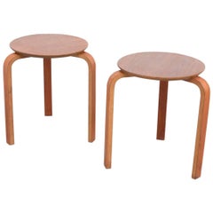 Pair of Danish Plywood Stools Pair of Danish Plywood Stools