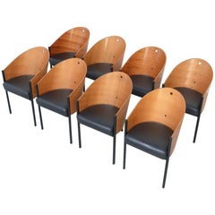 Set of eight Costes Chairs by Philippe Starck for Driade Aleph