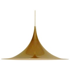 'Semi' Pendant in Gold by Thorup and Bonderup for Fog & Mørup, Denmark, 1960s