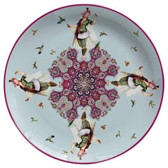 Danzatrice Porcelain Dinner Plate by Vito Nesta for Les Ottomans, Made in Italy