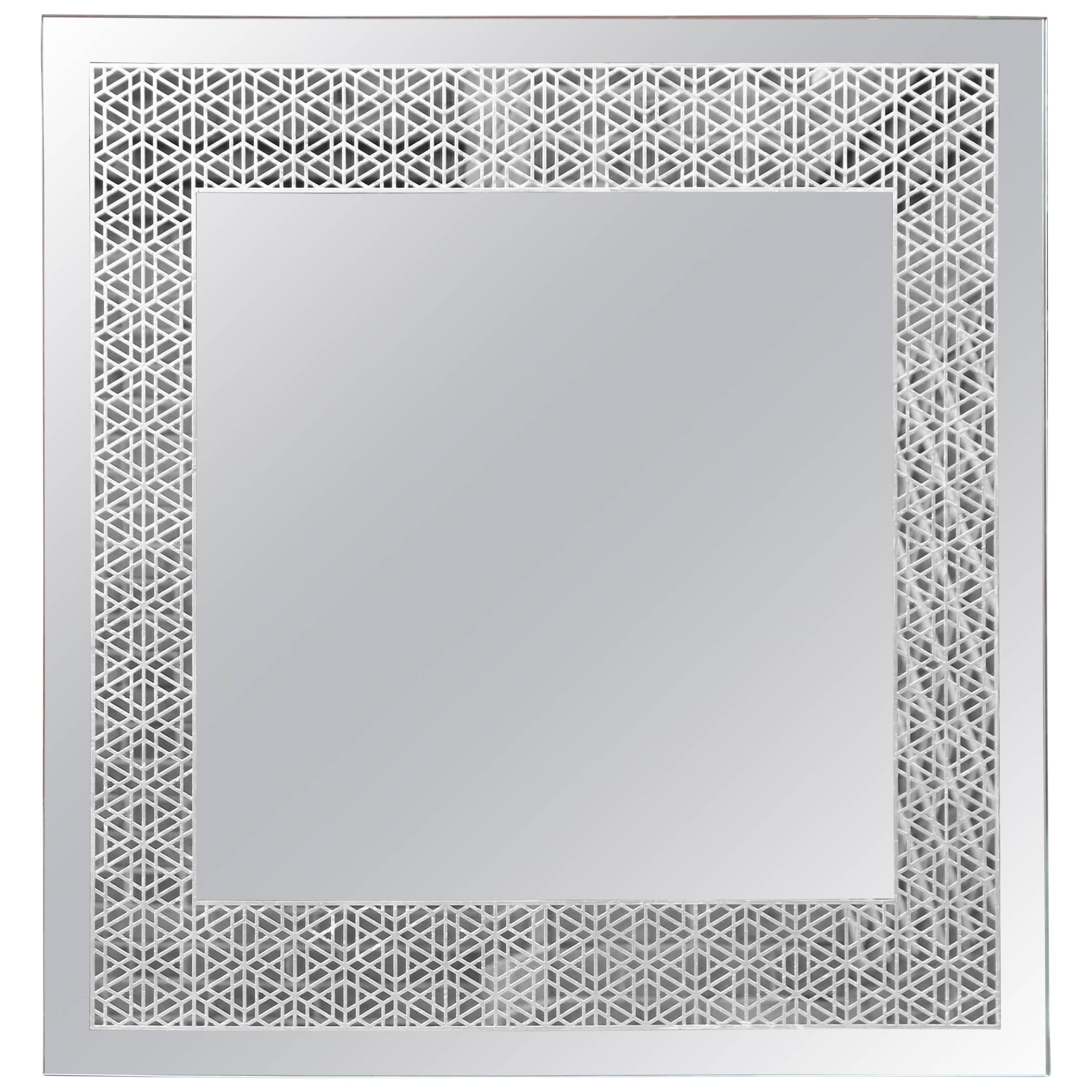 Our Granada Mirror adorns a refined pattern inspired by Spanish Arabic designs that is expertly etched onto its back and delicately hand gilded with silver leafs.

Commonly associated with prosperity and prestige, silver is also glamorous and