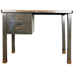 Vintage Metal Desk from the 1940s by Ribeauville Brussels