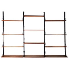 Royal Rosewood Wall Shelving Unit by Poul Cadovius for Cado