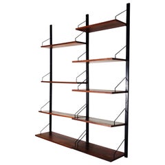 Rosewood Wall Shelving Unit by Poul Cadovius for Cado