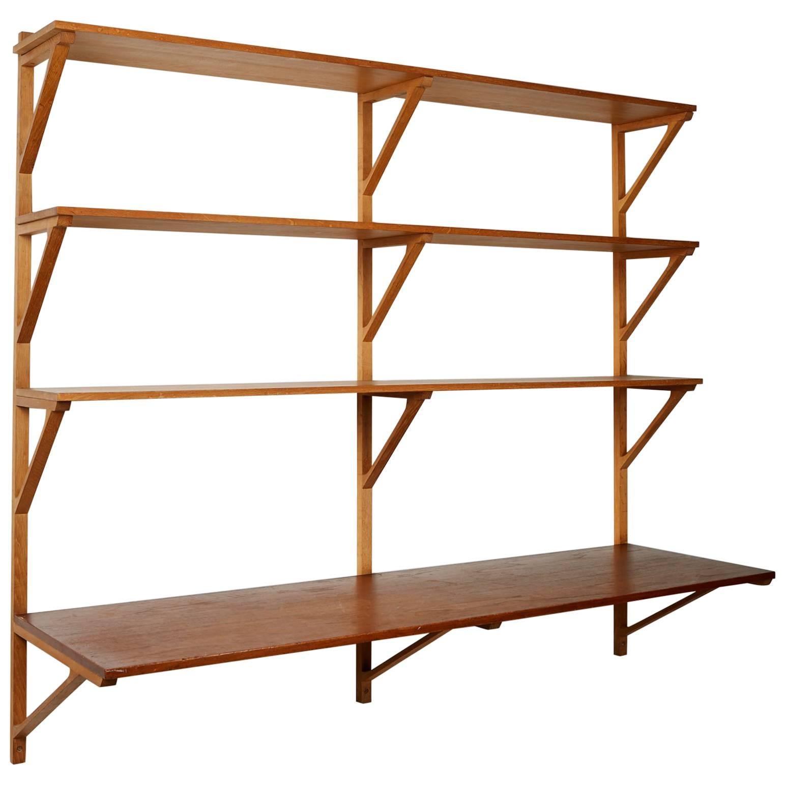 Book Shelves Designed by Börge Mogensen for Erhard Rasmussen