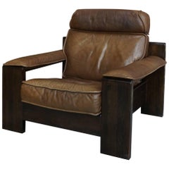 Magnificent Leather Vintage Armchair