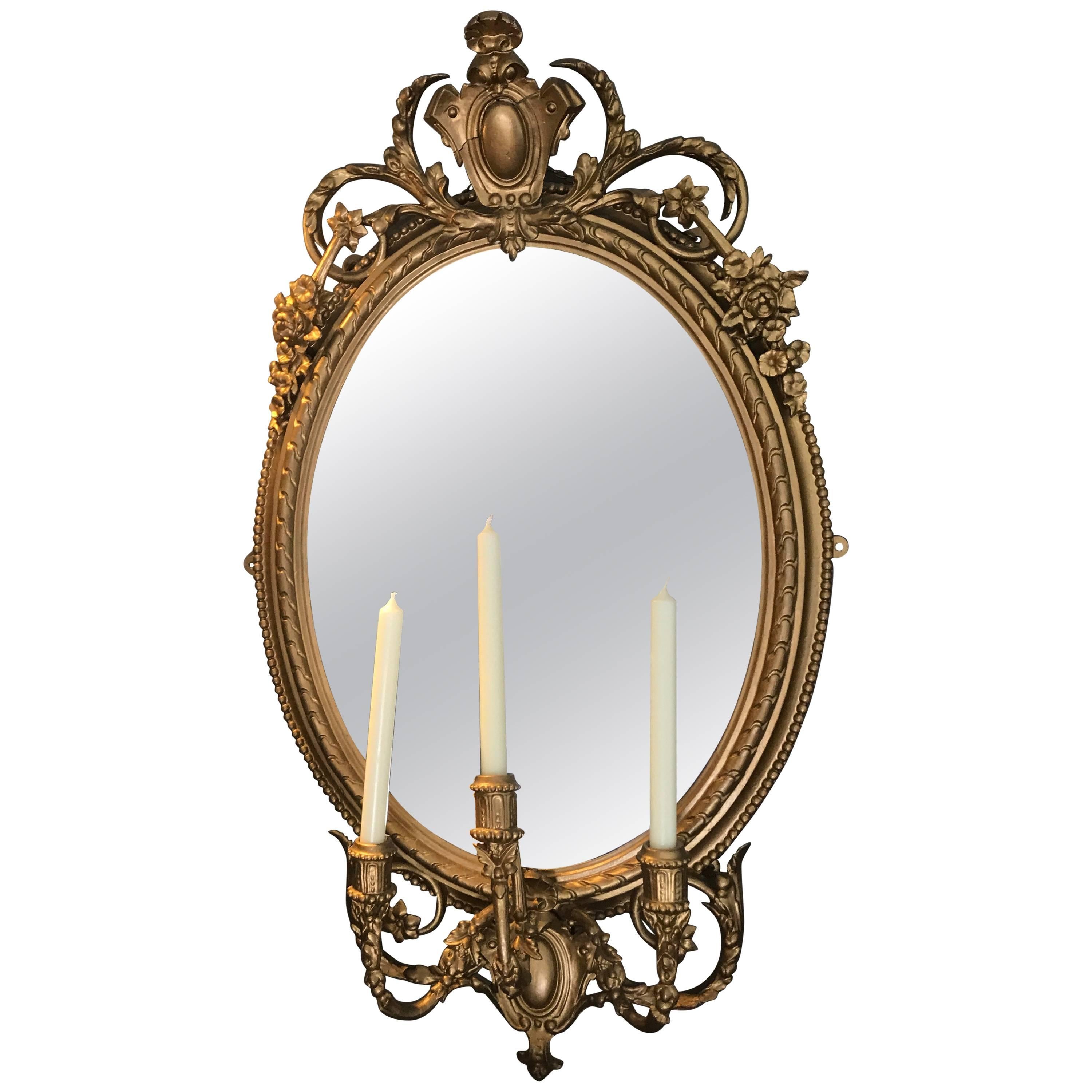 19th Century Girondelle Mirror For Sale
