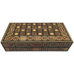 Syrian Inlaid Mosaic Backgammon and Chess Game Box