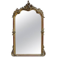 19th Century Large Louis Quinze Mirror 19th Century Large Louis Quinze Mirror