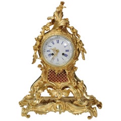 Antique Fine Rococo Ormolu Clock by Vincenti, circa 1860