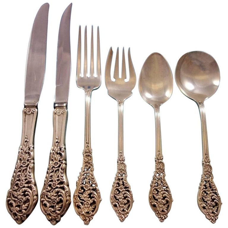 Florentine Lace by Reed and Barton Sterling Silver Cutlery Service Set