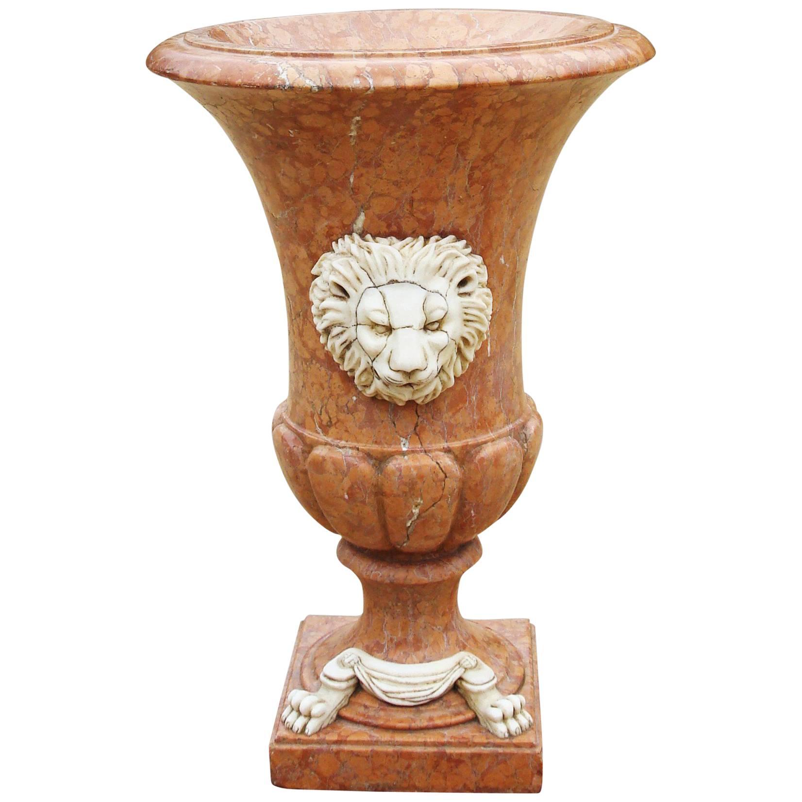 19th Century Italian Large Marble Urn For Sale