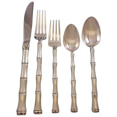 Mandarin by Towle Sterling Silver Flatware Set for 8 Service 45 Pieces Bamboo