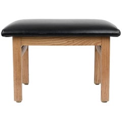 Danish Mid-Century Ash Wood Stool or Ottoman Attributed to Finn Juhl