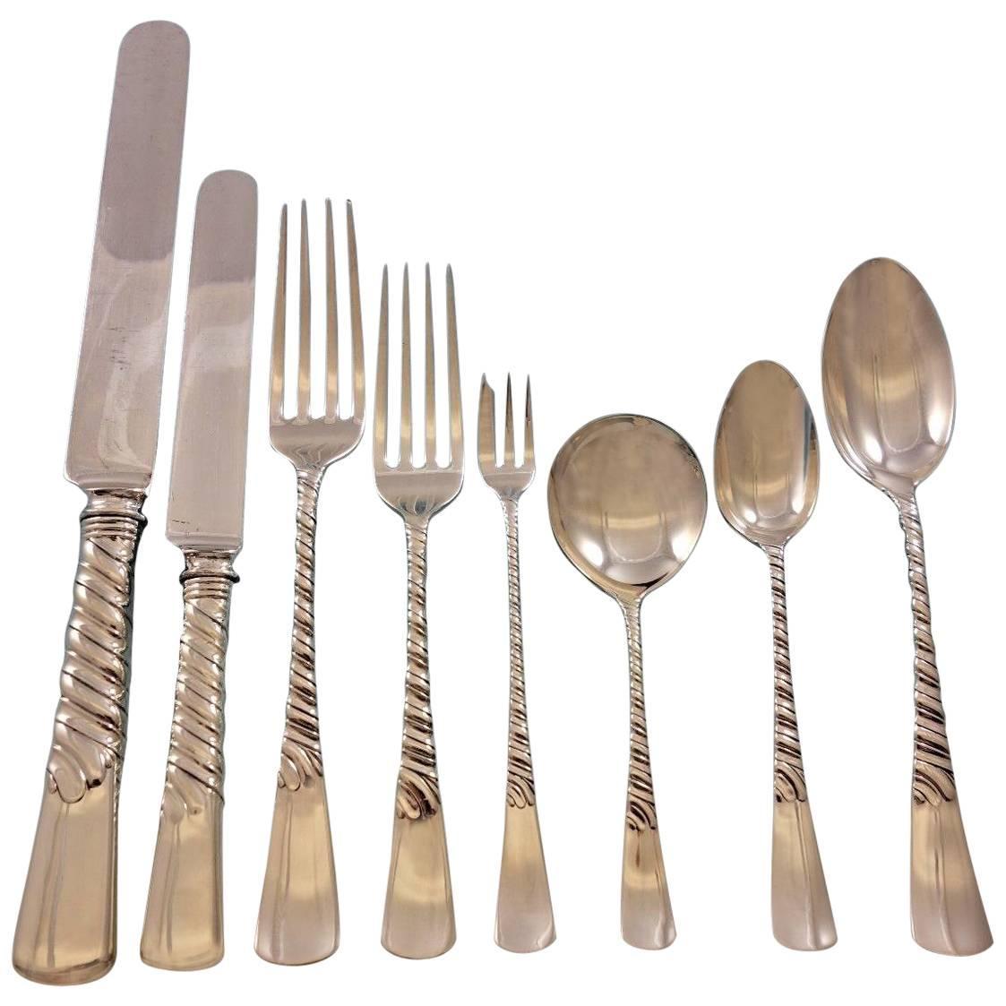 Colonial by Gorham Sterling Silver Flatware Set for 12 Service 107 Pieces Dinner