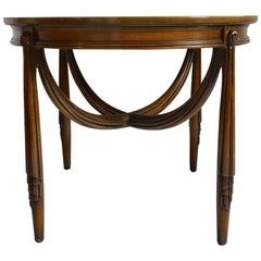 Hollywood Regency Style Draped Side Table