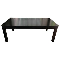 Rare Black Lacquered Rectangular Dining Table by Roy McMakin, 1990's