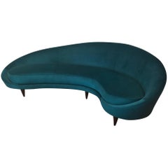 Mid-Century Italian Large Curved Sofa by Federico Munari 6