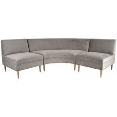 1950s Sectional Sofa, Three-Pieces