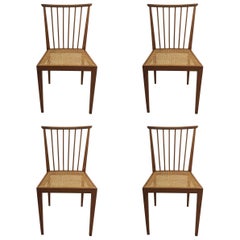 Set of Four Dining Chairs by Hagenauer Wien