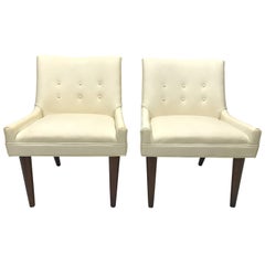 Pair of Slipper Chairs in the Manner of Milo Baughman for Thayer Coggin 12
