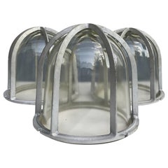  Three Large Industrial Appleton Blast-Resistant Ceiling Lamps