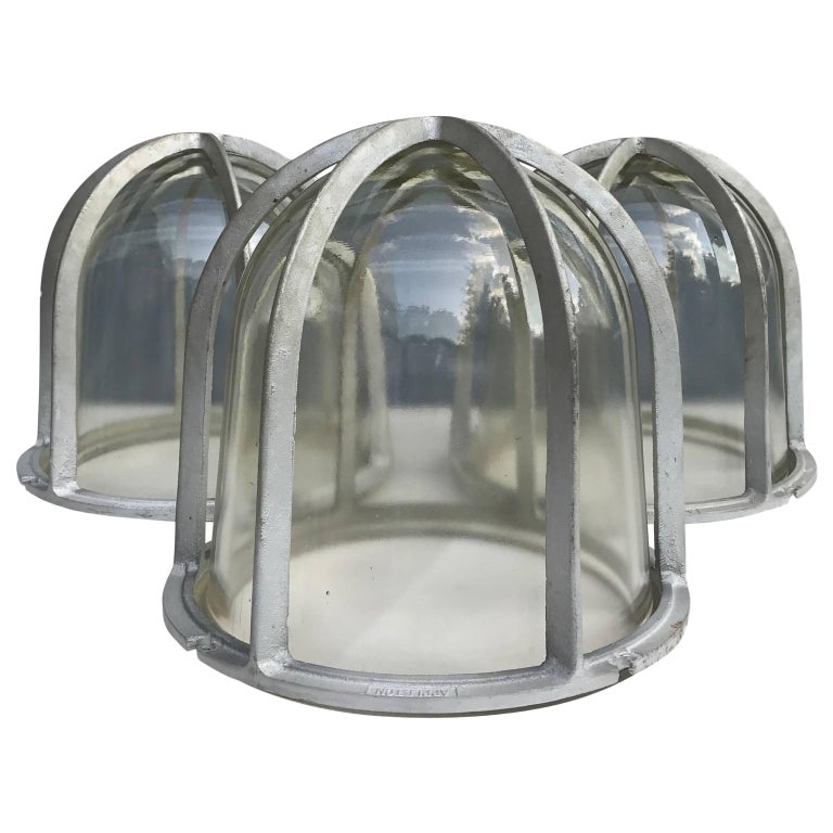 Three Large Industrial Appleton Blast-Resistant Ceiling Lamps For Sale ...