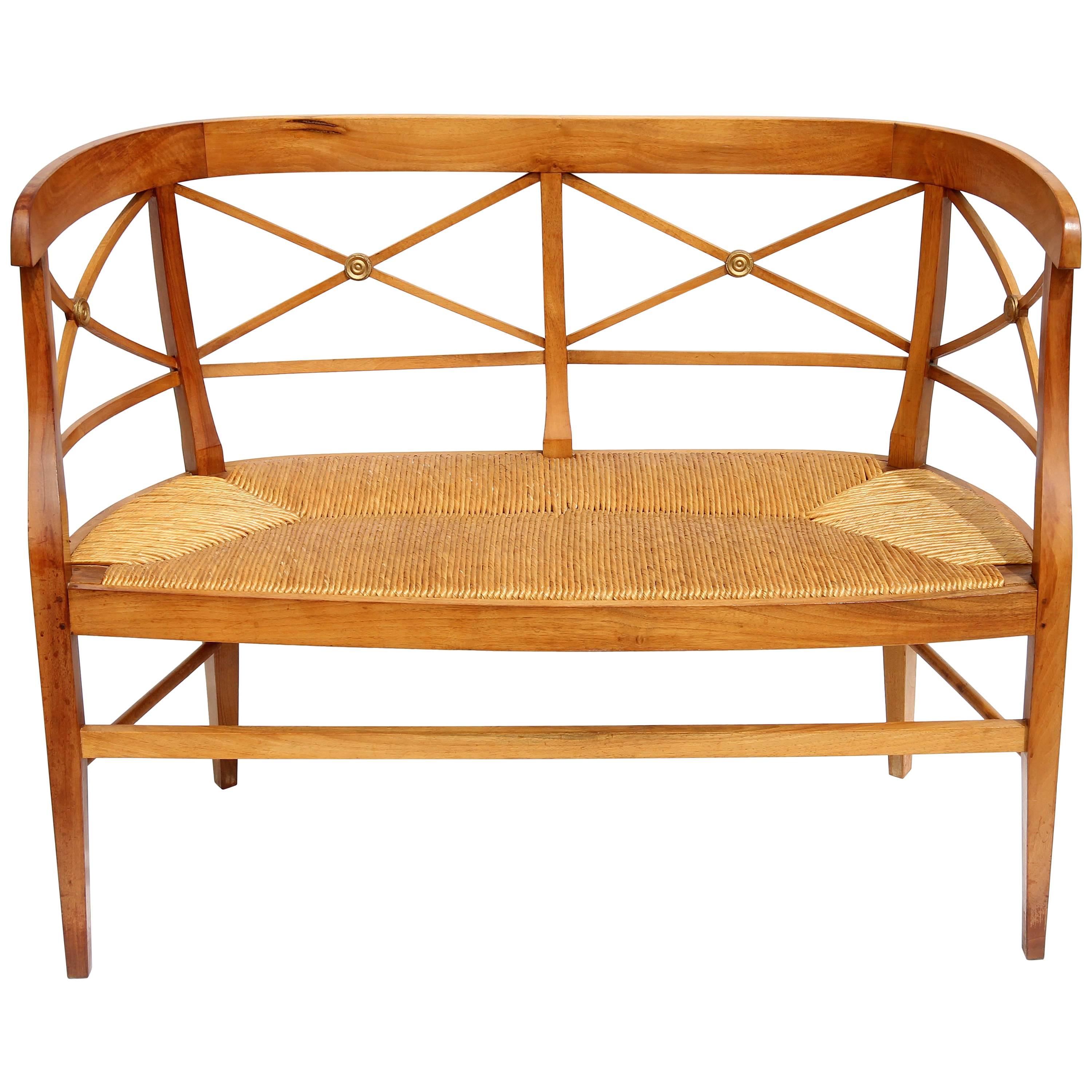 Neoclassical Settee Bench