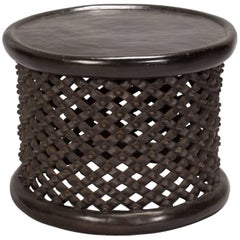 African Bameleke Carved Wood Table or Stool 9