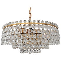 Superbe lustre en cristal taillé de Bakalowits