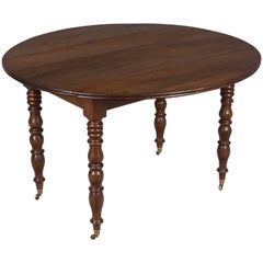 19th Century French Louis Philippe Drop-Leaf Table