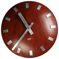 Mid-Century Wall Clock by LM Ericsson 9