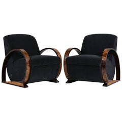 Pair of French Art Deco Style Armchairs