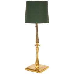 NK Collection Turned Brass Table Lamp 3