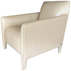 Armchair "Sabrina" by Luxury Living Group Fendi Casa Beige Leather
