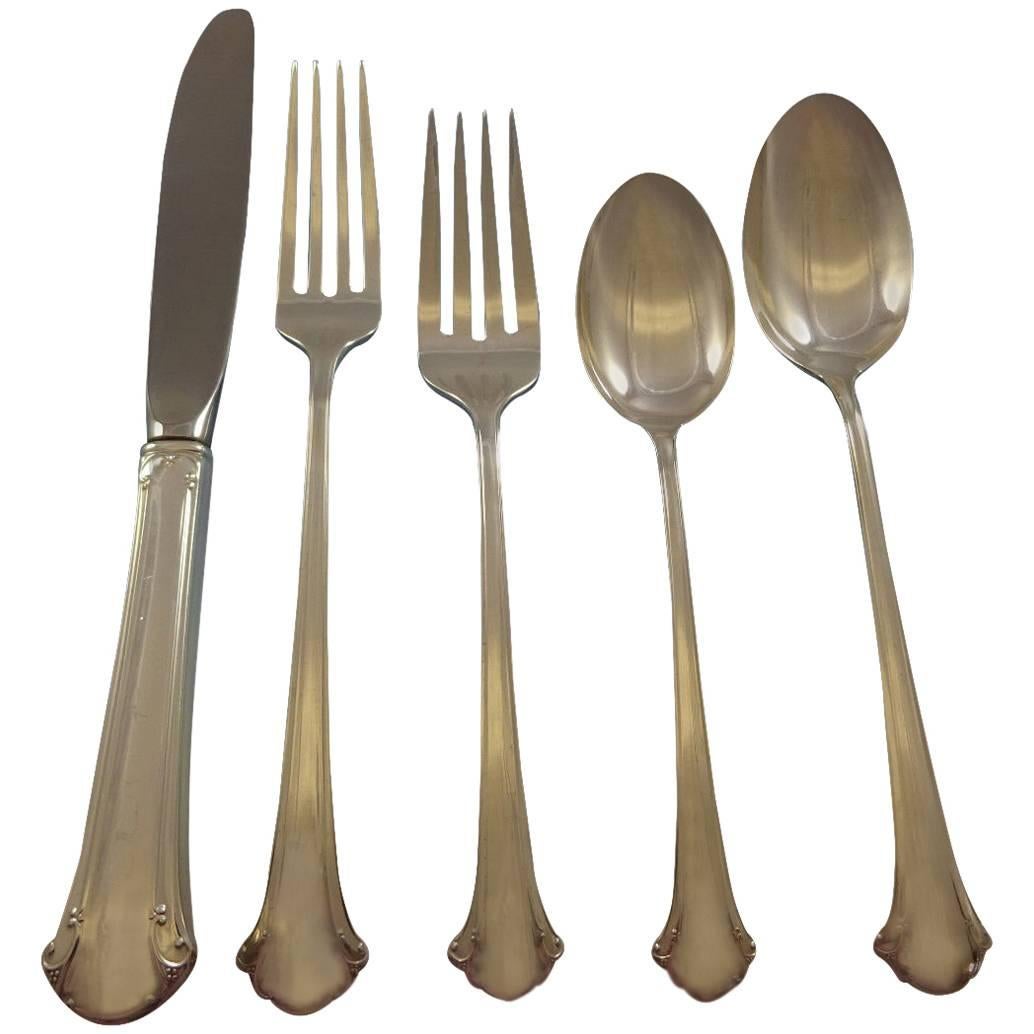 Chippendale by Towle Sterling Silver Flatware Service For eight Set 40 Pieces For Sale