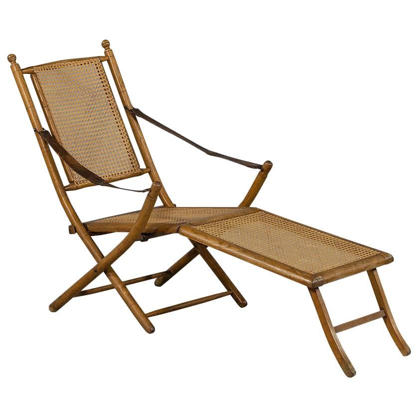 1920s Original French Line Deck Chair