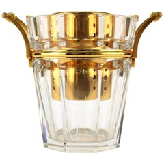 Retro French Baccarat Crystal Champagne Bucket