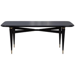 Black Lacquer Dining Table 640 For Sale On 1stdibs