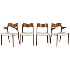 Set of Four in the Manner of Niels O. Moller #71 Dining Chairs