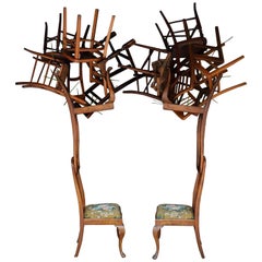 Contemporary 'In The Woods' Tree Sculptures by Karen Ryan, Set of 2