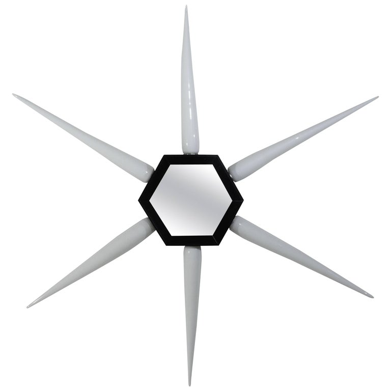 Vintage Sunburst Wall Mirror For Sale at 1stdibs